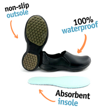 Load image into Gallery viewer, Grip&comfy Non Slip Shoes for Women - Slip on - Comfortable Waterproof Walking Shoes - Rain Shoes