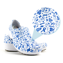 Load image into Gallery viewer, Sticky Professional Shoes for Women Printed - Hospital Icons