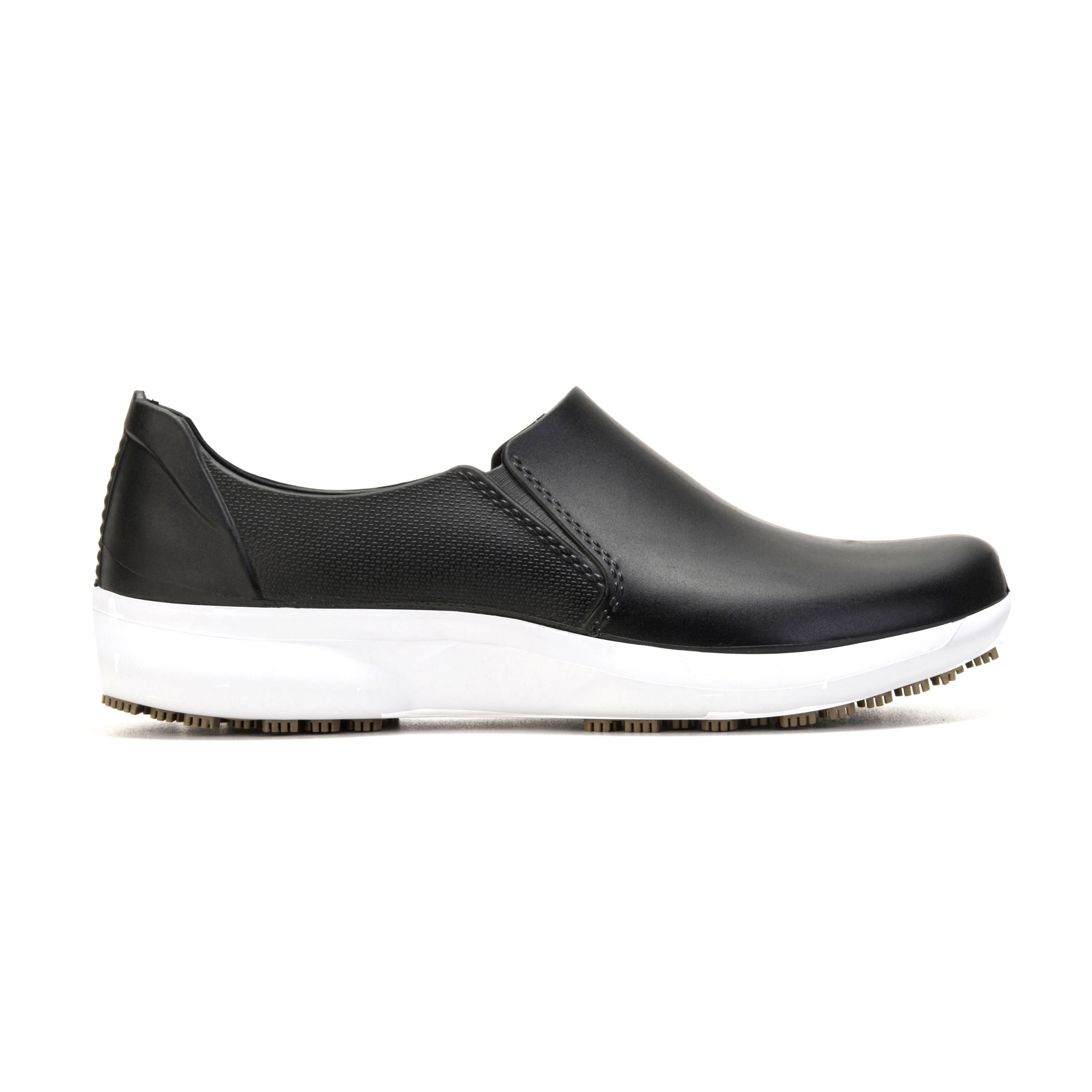 Comfy black slip on shoes on sale