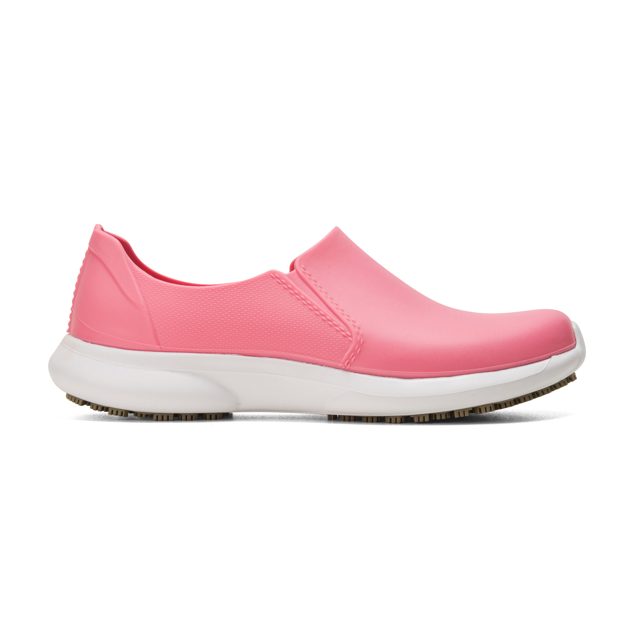 Grip comfy Non Slip Shoes for Women Slip On Comfortable Waterproof Walking Shoes Rain Shoes Pink 11