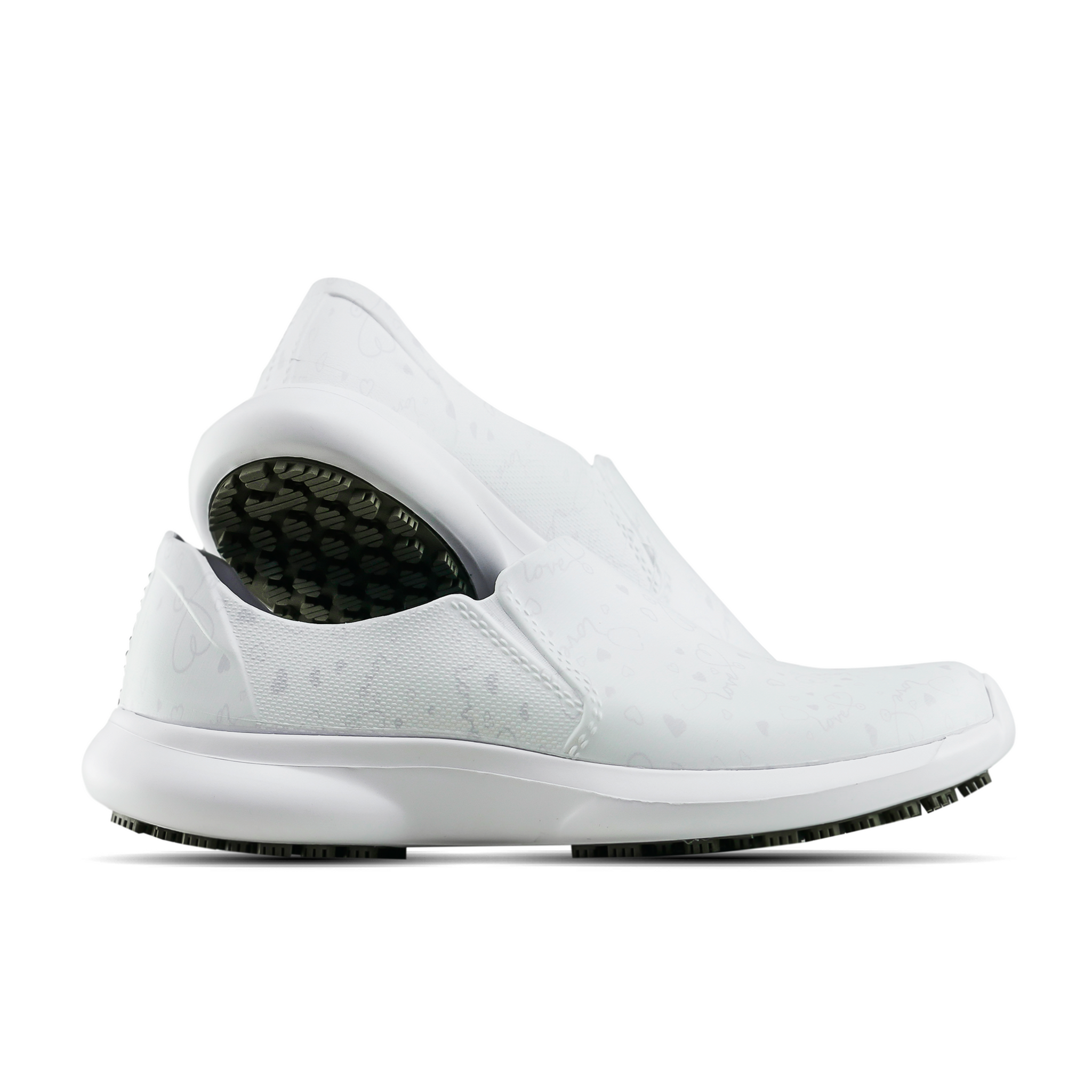 Womens white non hot sale slip shoes