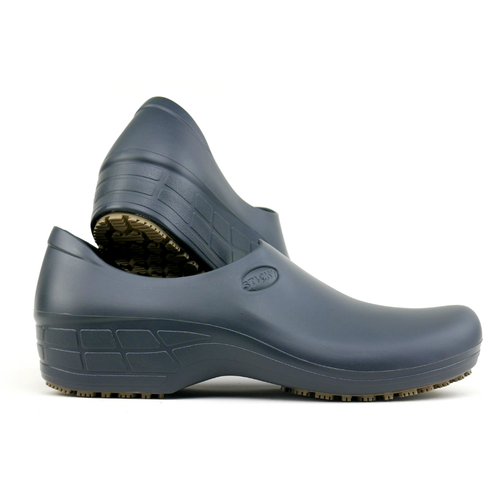 Sticky Work Shoes for Women Waterproof Non Slip Outsole White 8.5